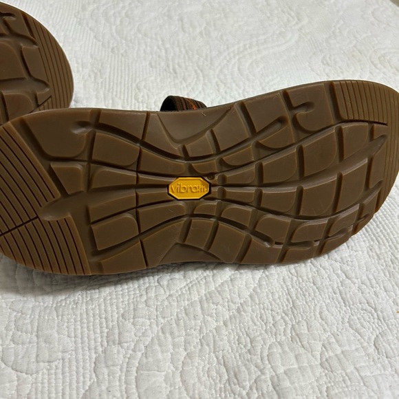 Chaco Men's Brown Slip-On Shoes with Orange Accents - Picture 8 of 12